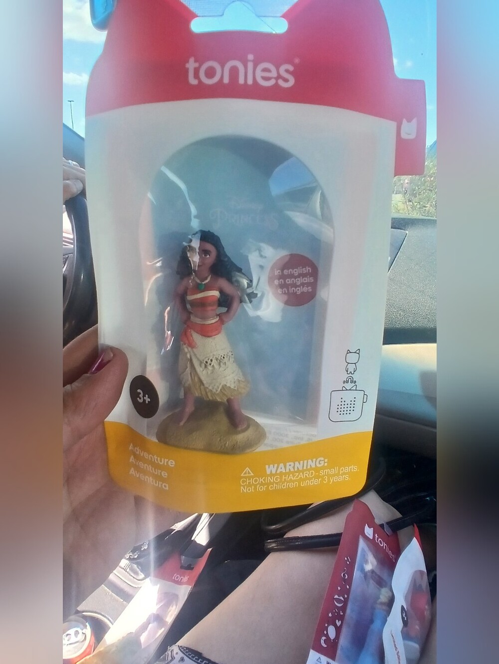Disney Tonies Moana Bath Figure - Red, Orange, Brown, Green